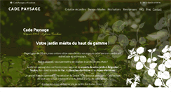 Desktop Screenshot of cade-paysage.com