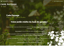 Tablet Screenshot of cade-paysage.com